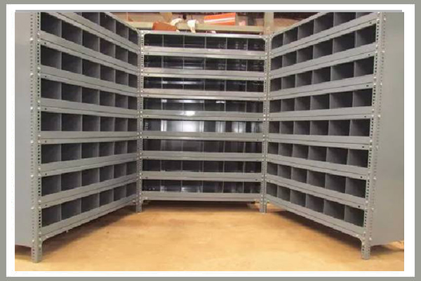 Partitioned / Pigeon Hole Slotted Angle Racks